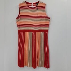 Women's‎ Misook Striped Colorblock Dress Size Large NWOT